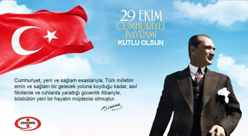 29 Ekim Cumhuriyet Bayramı kutlu olsun..