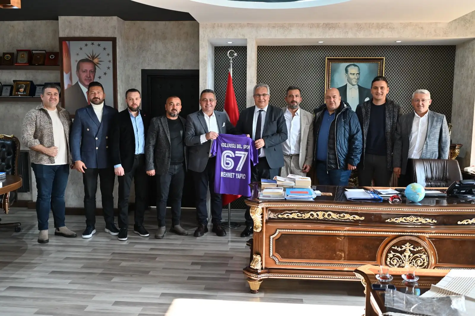 Kdz.Ereğli Belediyespor'dan Kaymakam Mehmet Yapıcı'ya Ziyaret