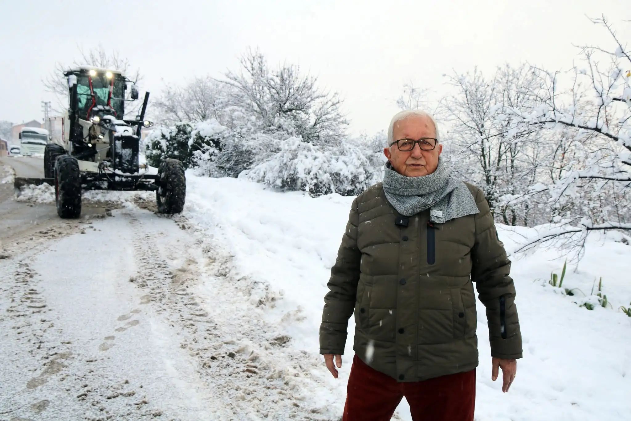 Posbıyık karla mücadele çalışmalarını sahada inceledi