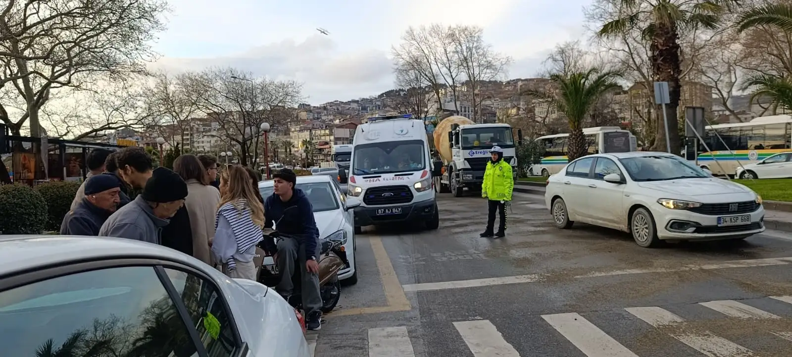 Yola Dökülen Yağ Kazaya Neden Oldu: 1 Yaralı