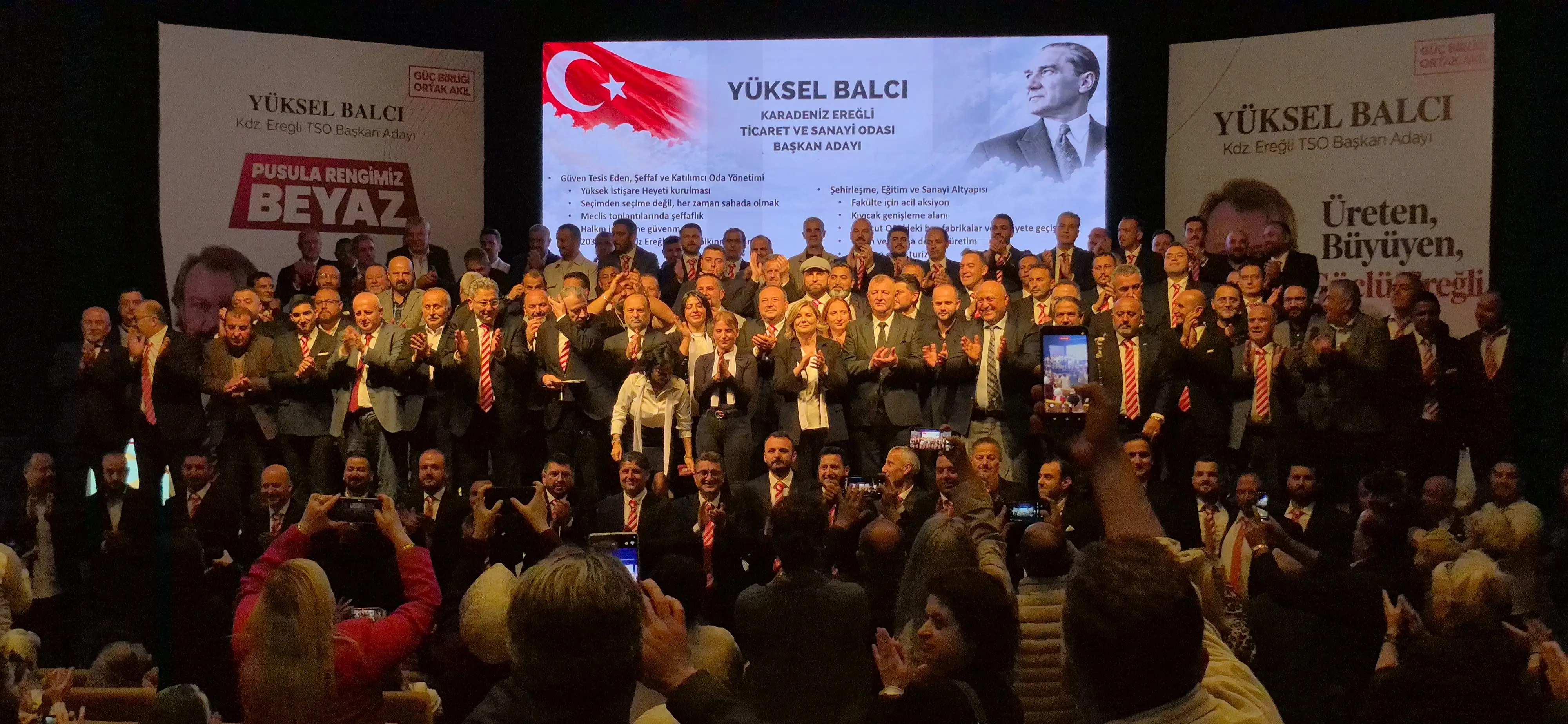 BALCI EKİBİNİ SAHNEYE ÇIKARDI, TATOĞLU’NDA SALON TAŞTI