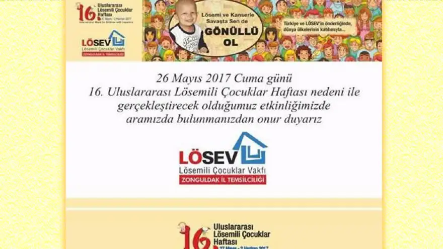 LÖSEV’den 16.Yıl Etkinliğine Davet