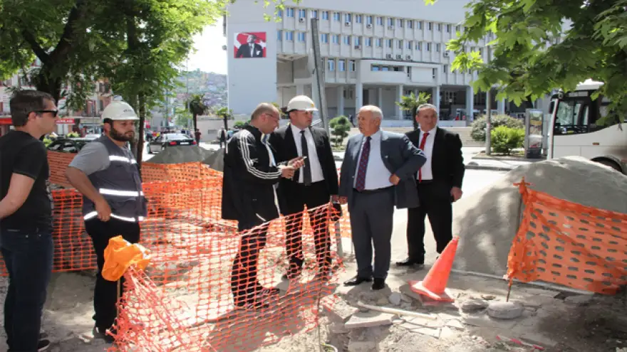 Akdemir, çalışmaları yerinde inceledi