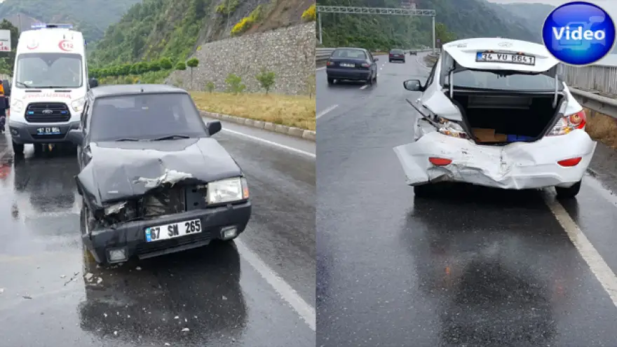Otomobiller hurdaya döndü...

