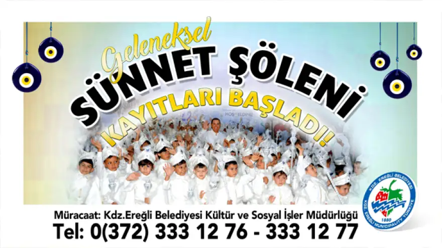 Sünnet Şöleni kayıtları başladı...