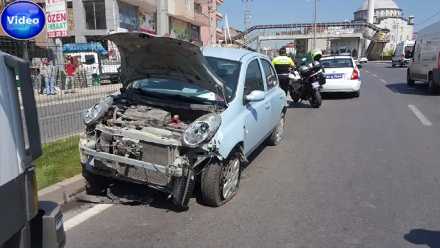 Orta refüşü aştı karşı şeride geçti