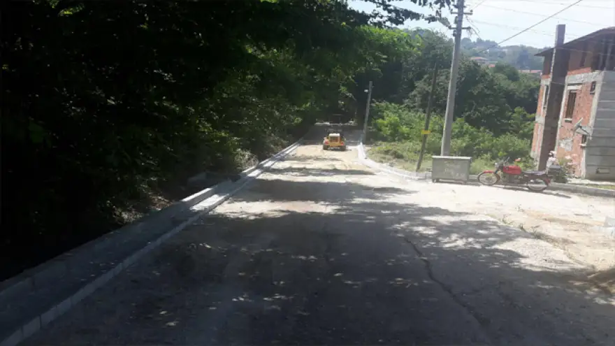 Zonguldak'ta, parke yol çalışmaları başladı
