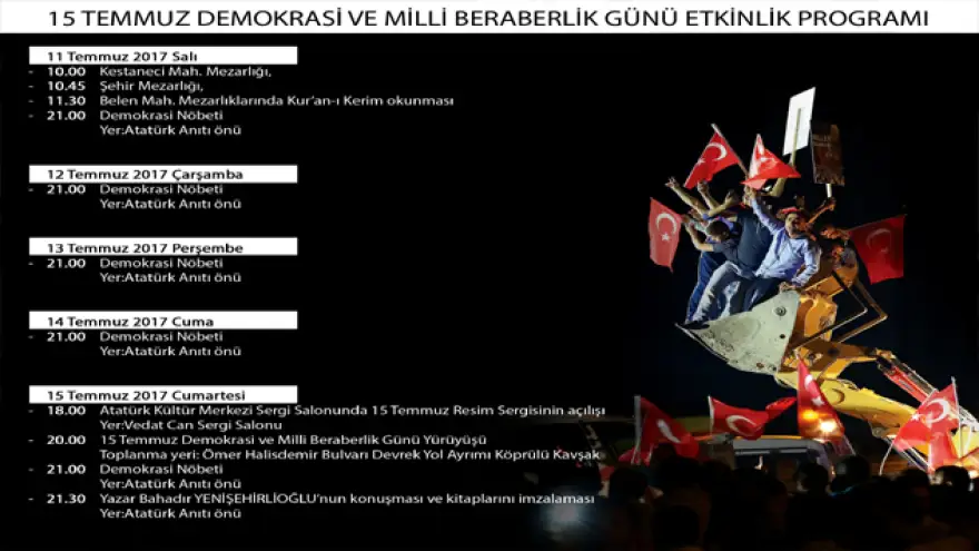 Başkan Uysal’dan ‘15 Temmuz Demokrasi ve Milli Beraberlik Günü’ Daveti