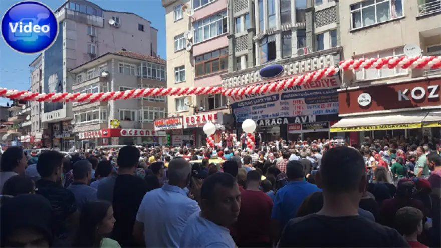 Çekilişte izdiham yaşandı...