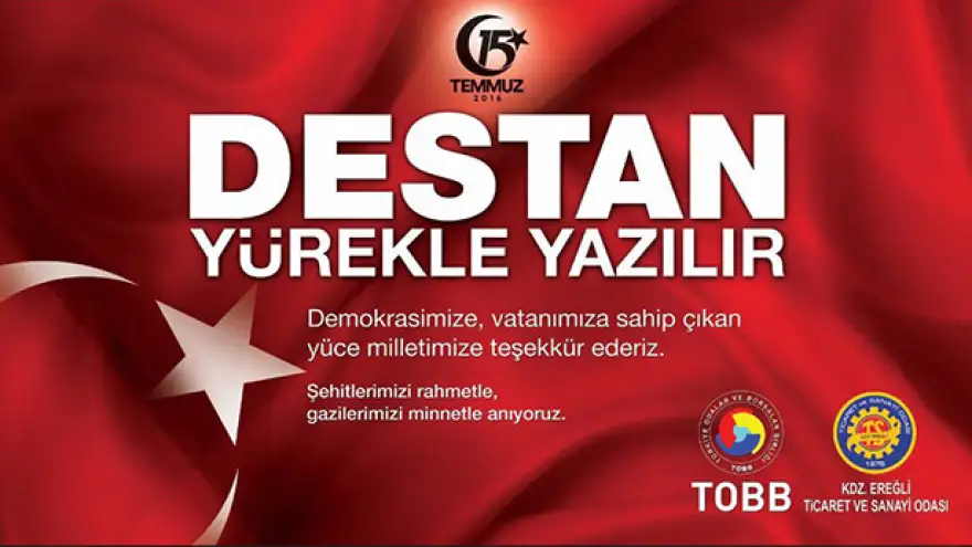 TOBB'nin 15 Temmuz Mesajı