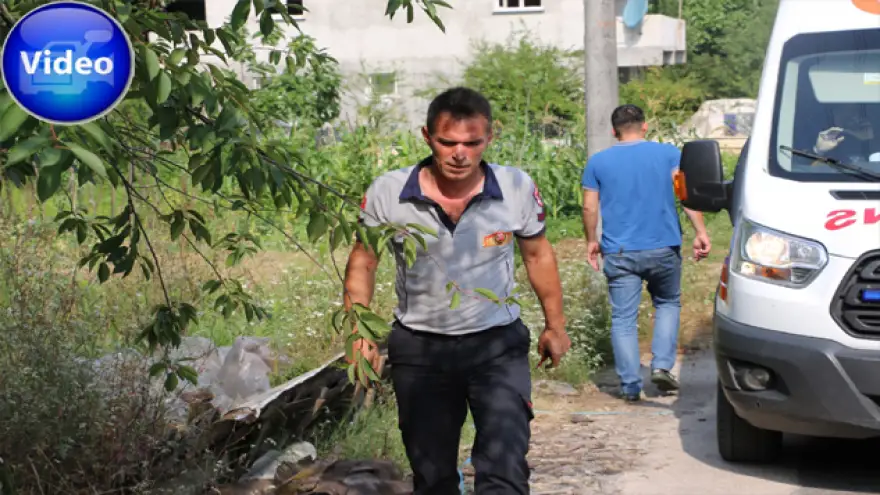 İtfaiye çavuşu, kendi evini söndürmeye geldi