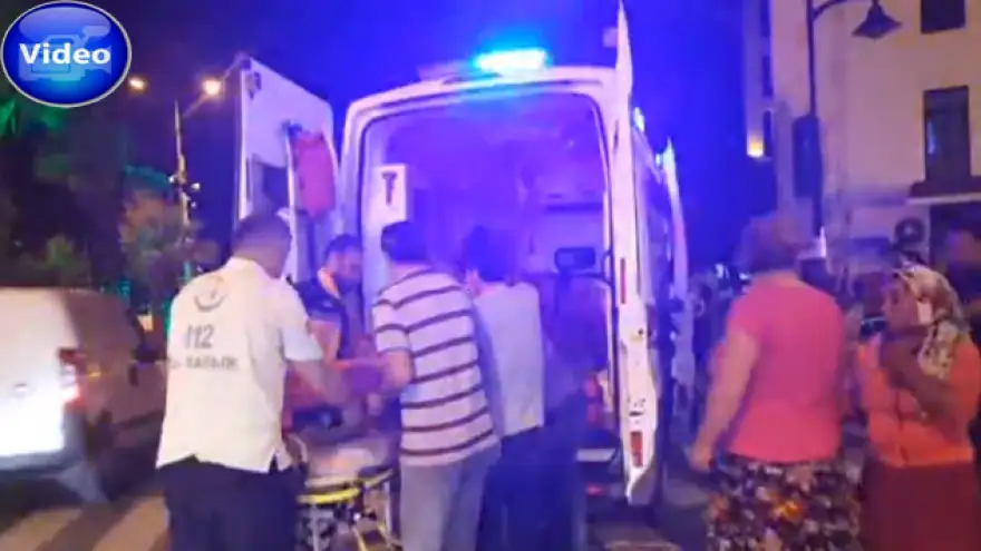 Annesinin yanında motosiklet çarptı