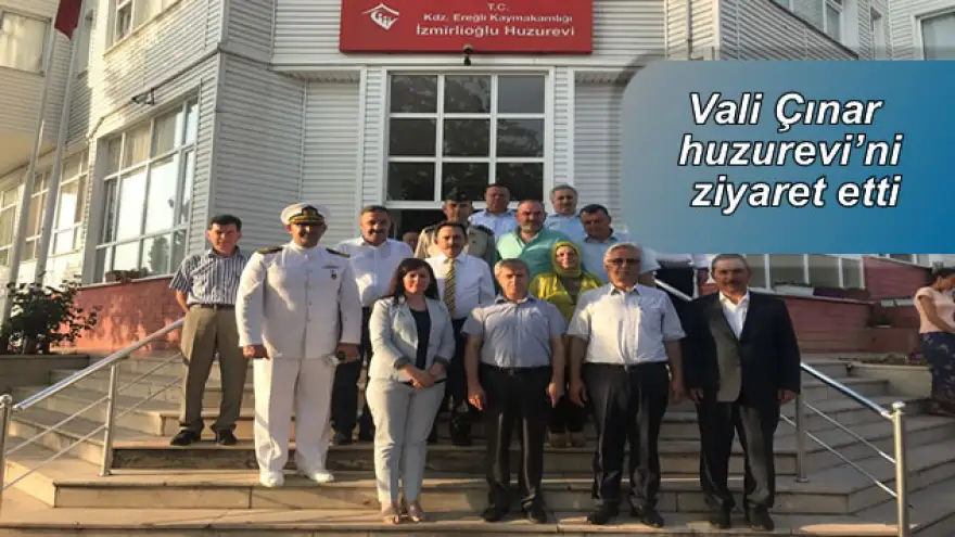 Vali Çınar, Huzurevi’ni  ziyaret etti
