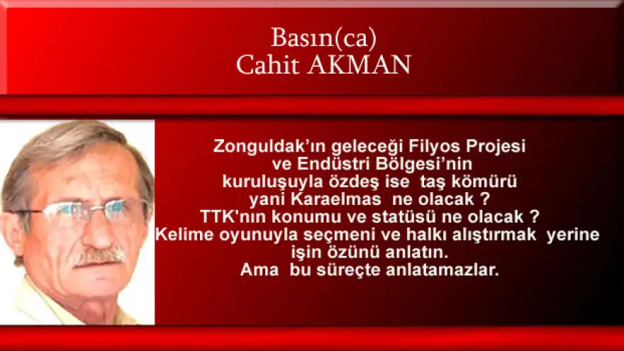 AK Parti için "TTK  (out) Filyos projesi (in) mi ?"

