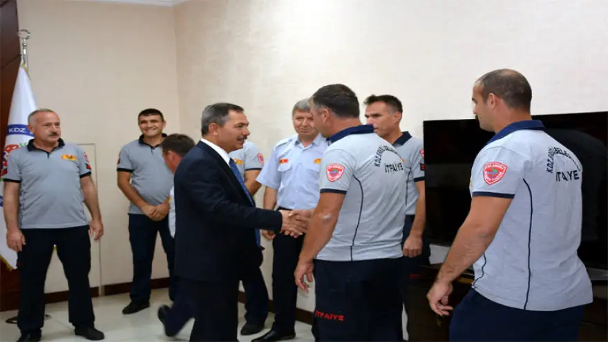 Belediyede, bayramlaşma..