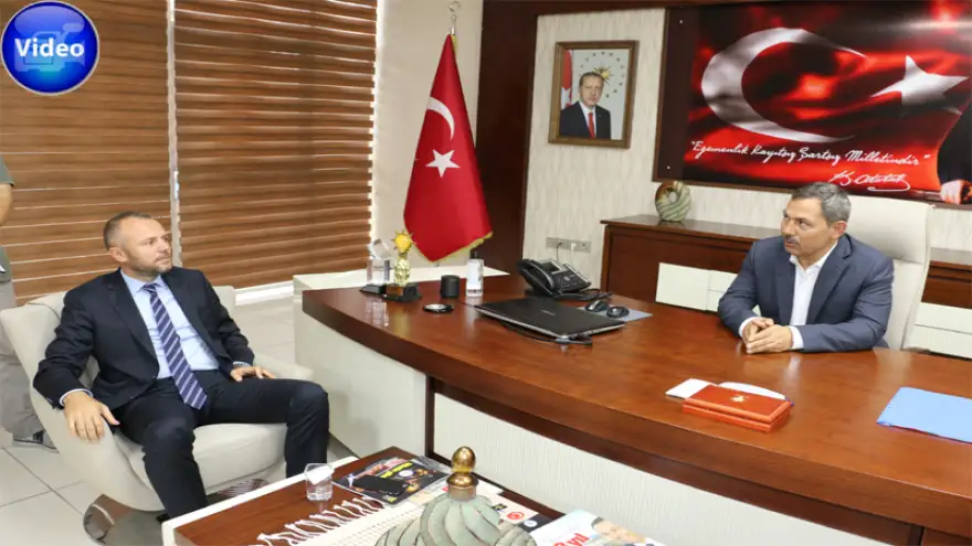 Keleş ve ekibinden başkan Uysal'a ziyaret...