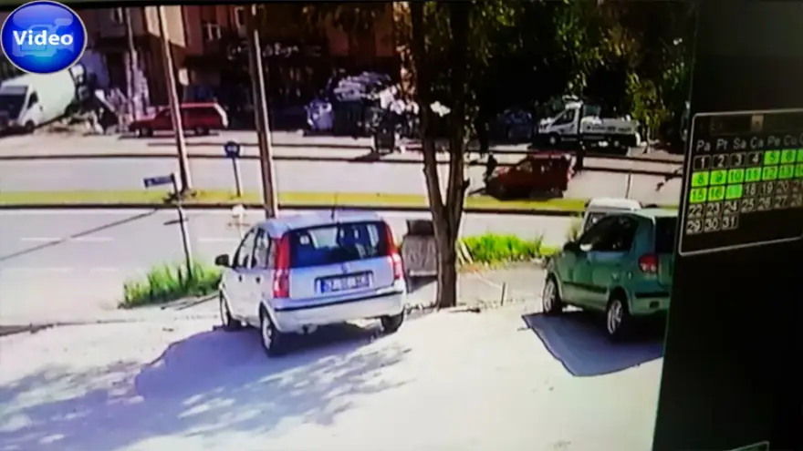O kaza kameralara yansıdı...