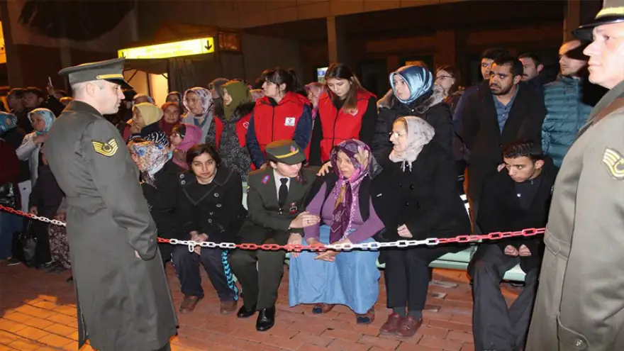 Şehidimizin naaşı Zonguldak’ta…