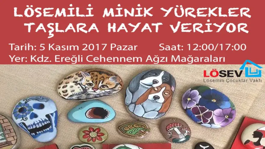 Lösemili minik yürekler taşlara hayat veriyor