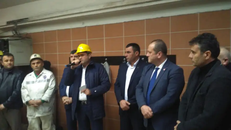 CHP ilçe Başkanlığından Madencilere destek...