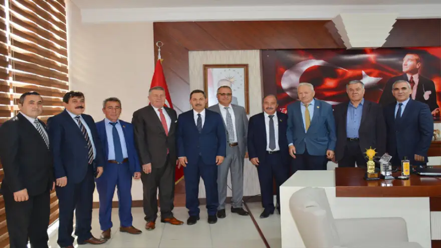 Zonguldak’lı muhtarlardan Uysal’a ziyaret..