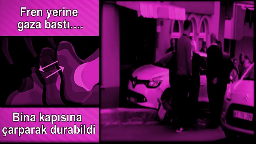 Fren yerine gaza basınca….