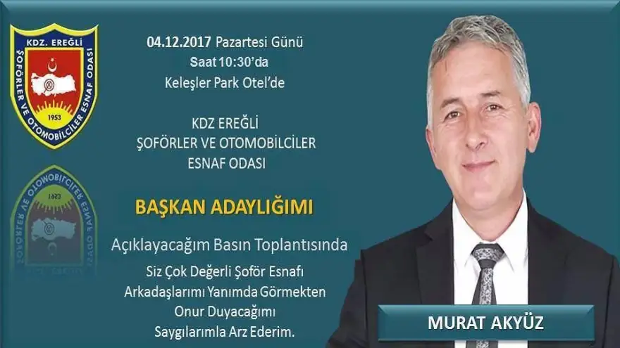 Akyüz, adaylığını açıklıyor