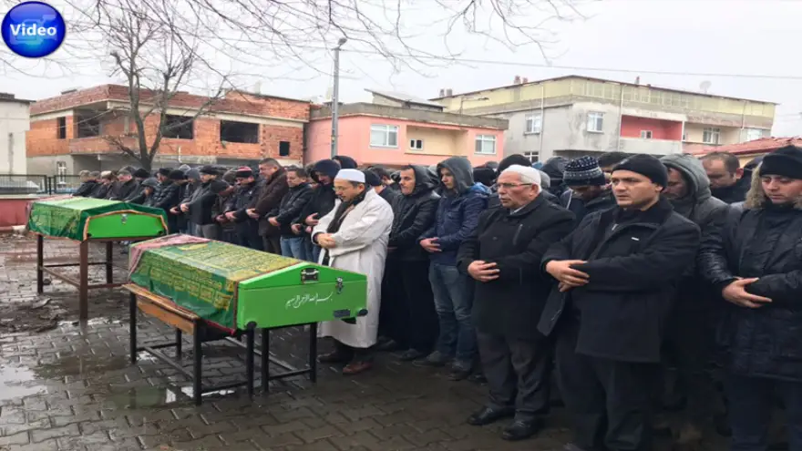 Anne ve gelin, son yolculuklarına uğurlandı