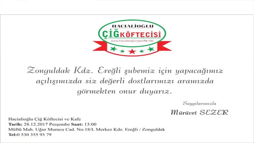 Açılışa davetlisiniz...