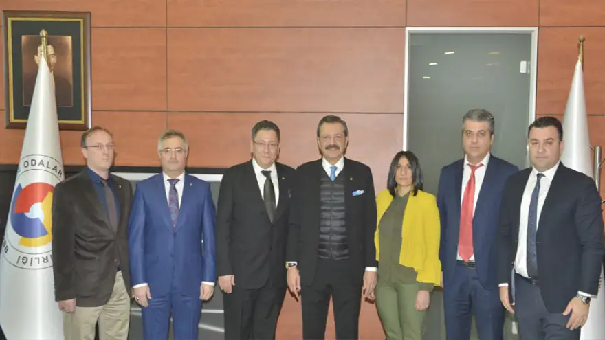 Yalçın ile yönetimi, Hisarcıklıoğlu’nu ziyaret etti