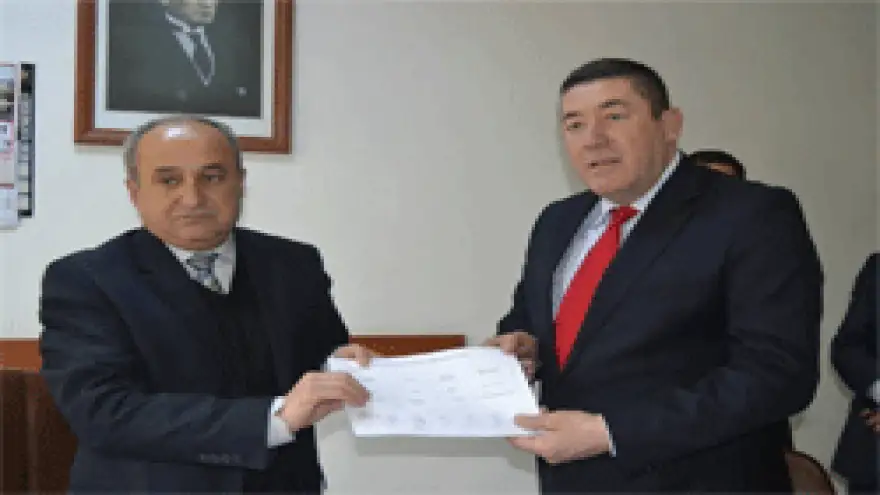 NURİ TEKİN MAZBATASINI ALDI