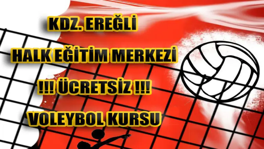 Halk eğitim Merkezi tarafından voleybol kursu açıldı