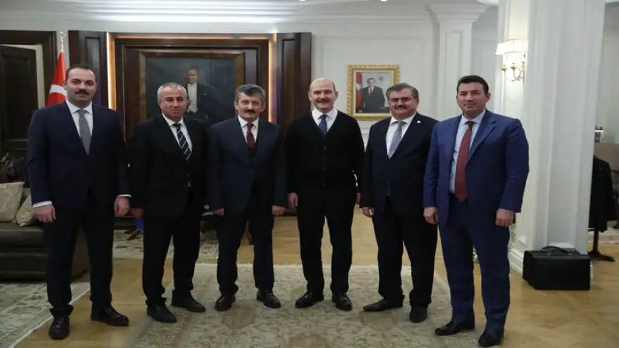 İçişleri Bakanı Soylu'yu ziyaret ettiler