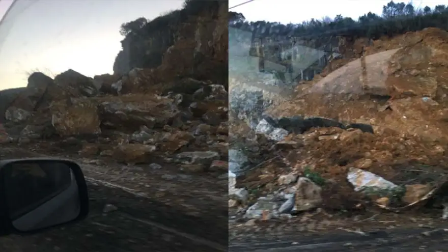 Heyelan… yol kapandı… faciadan dönüldü