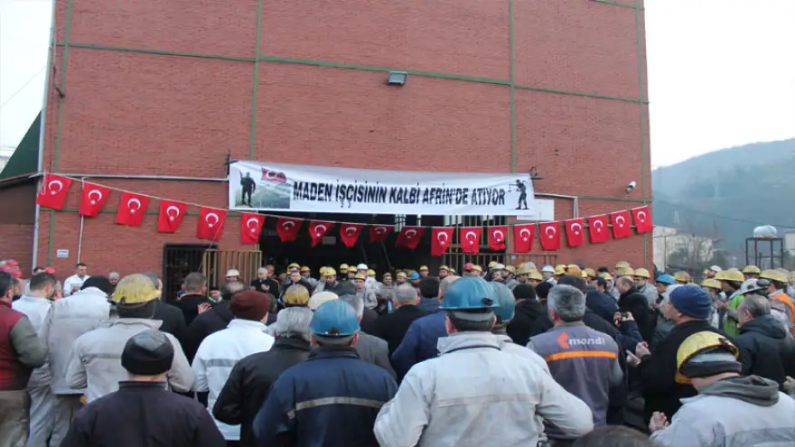 Maden işçisinin kalbi Afrin’de atıyor