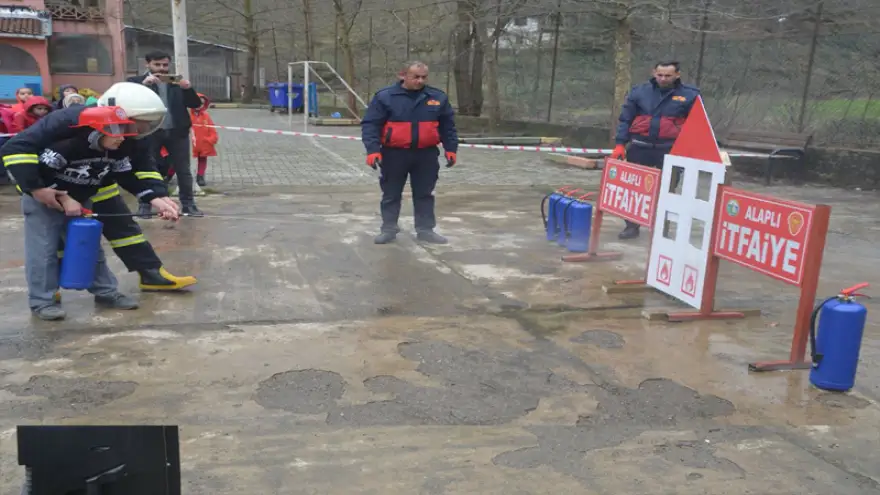 İlk kez tatbikat yaptılar