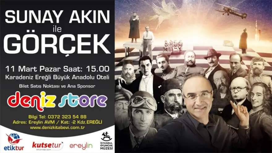 “Sunay Akın ile Görçek”, 11 Mart Pazar Ereylin AVM'de