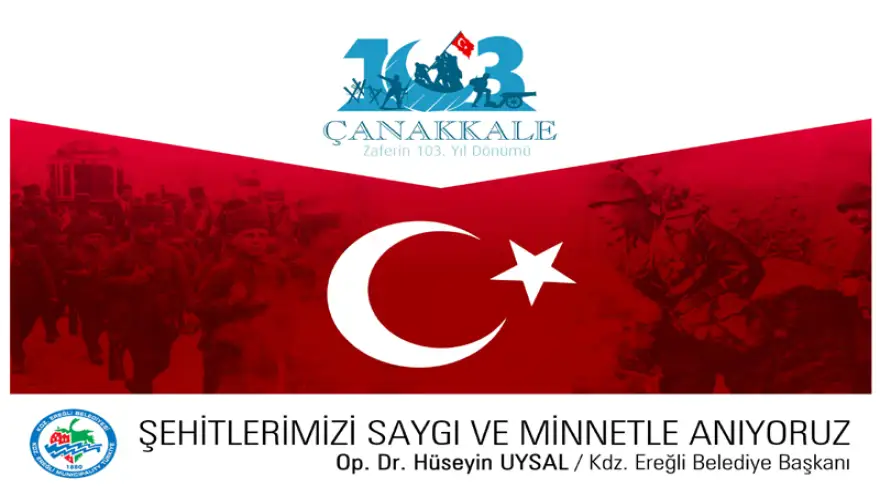 Başkan Uysal, 18 Mart şehitlerini andı...