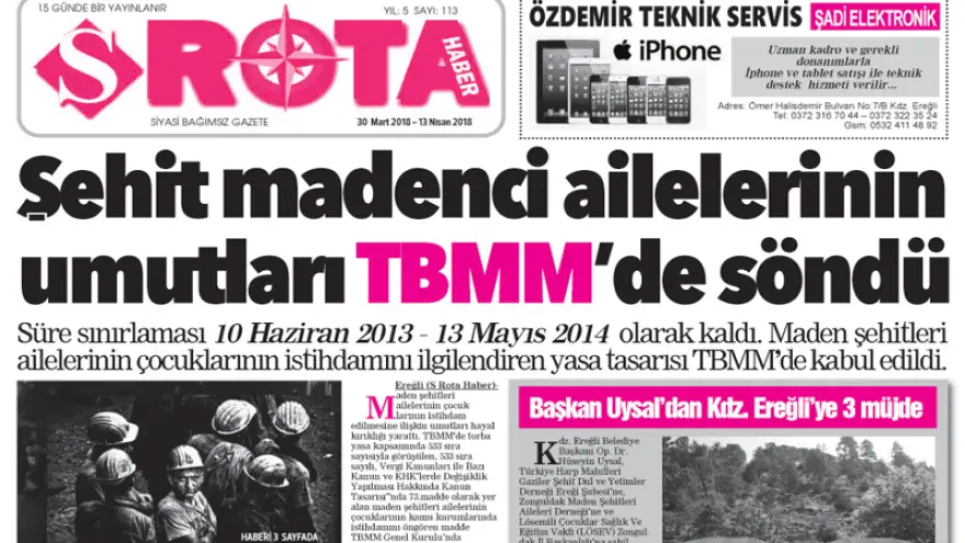 S Rota Haber'in 113. Sayısı