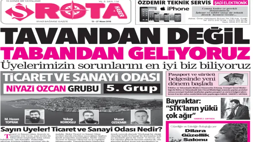 S Rota Haber Gazetesi'nin 114. Sayısı