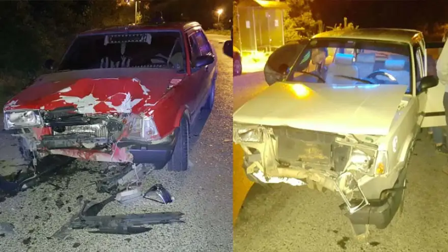 Kafa kafaya çarpıştılar…