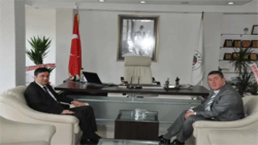 KAYMAKAM MALGAÇ'TAN,BAŞKAN TEKİN'E ZİYARET