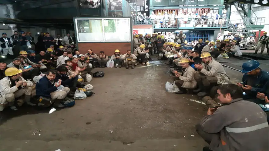 Madenci Üzülmez'de kurban kesti