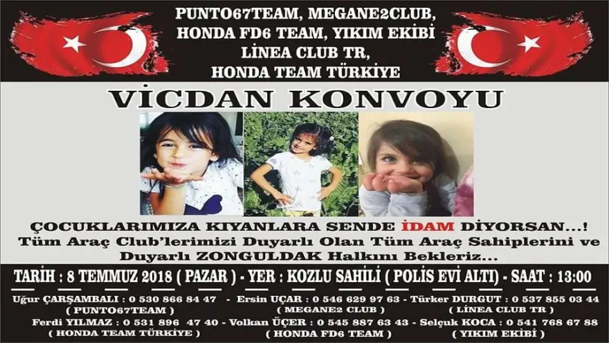 Zonguldak'ta vicdan konvoyu yapılacak 