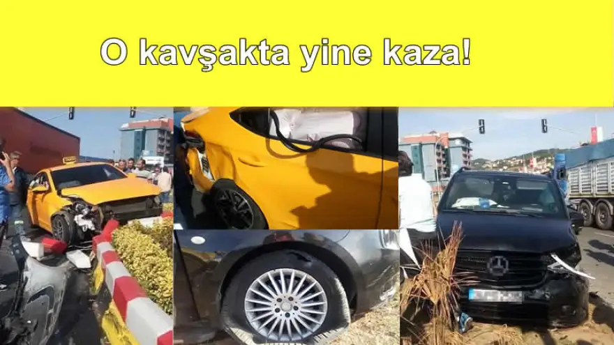 Bu kavşakta sürekli kaza oluyor