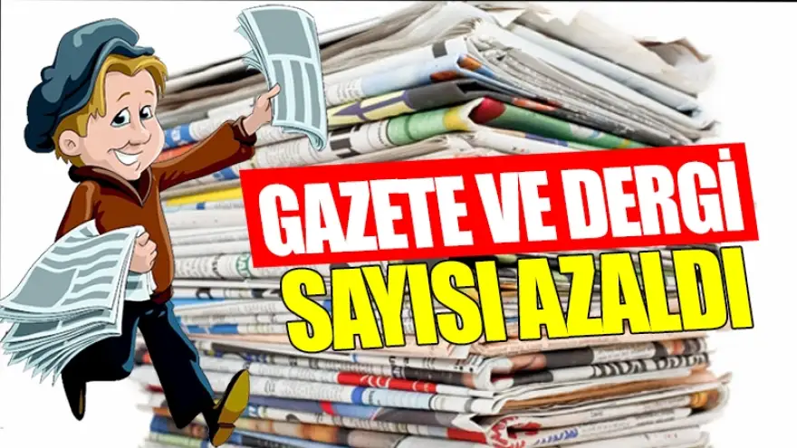 Gazete ve dergi sayısı %2,3 azaldı