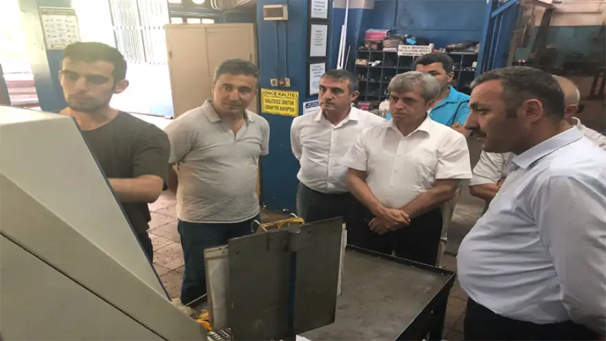 Vali Çınar, ZESOB Atölyelerinde incelemelerde bulundu	