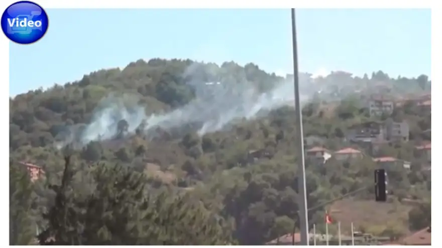 Köseler' de yangın