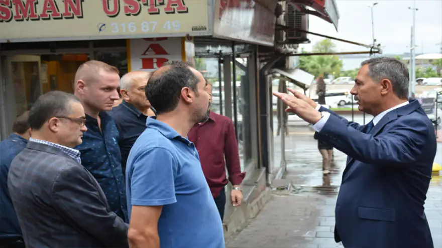 Uysal, Kaneriağzı esnafıyla buluştu…