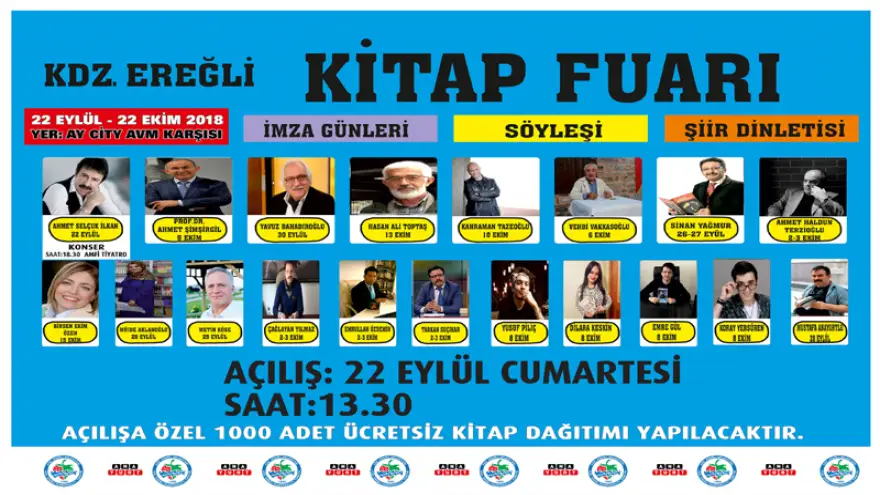 Ereğli Belediyesi’nin düzenlediği kitap fuarı başlıyor